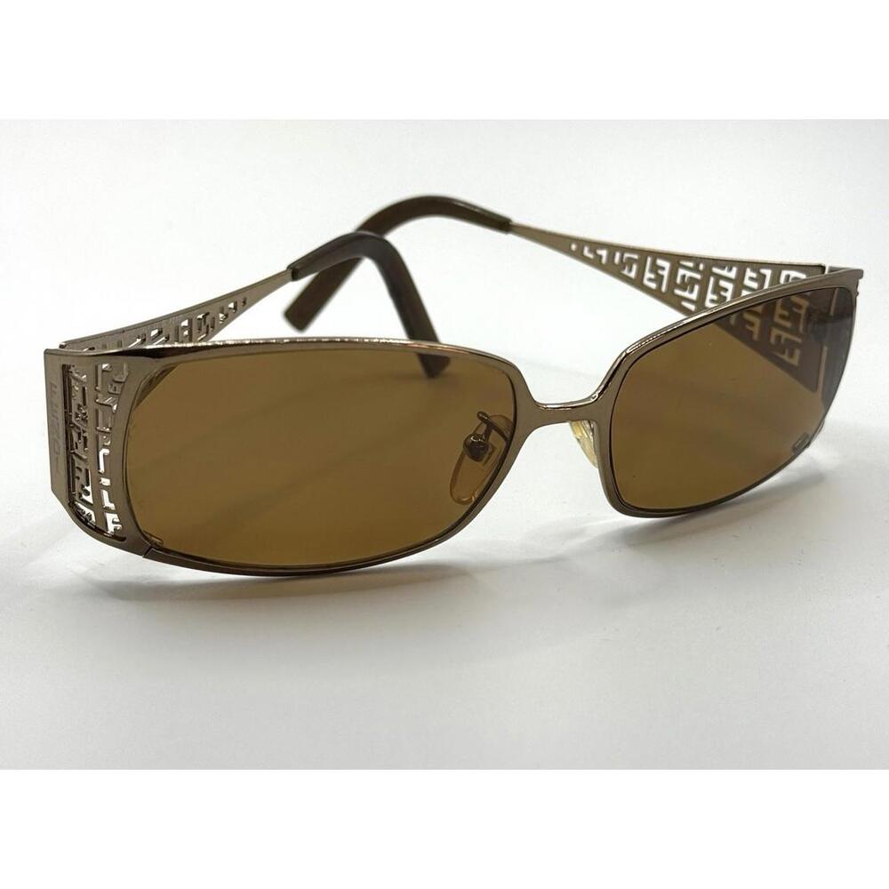 Vintage FENDI Zucca Sunglasses/Glasses FS363  Logo FRAMES ONLY  56 15  714 Italy